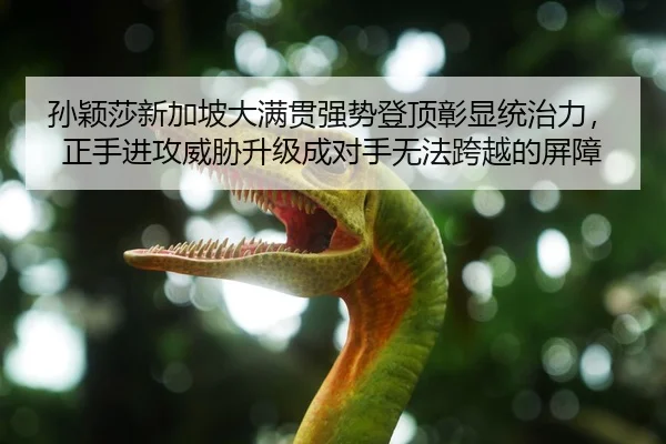 孙颖莎新加坡大满贯强势登顶彰显统治力，正手进攻威胁升级成对手无法跨越的屏障