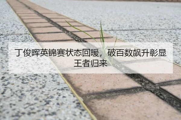 丁俊晖英锦赛状态回暖，破百数飙升彰显王者归来